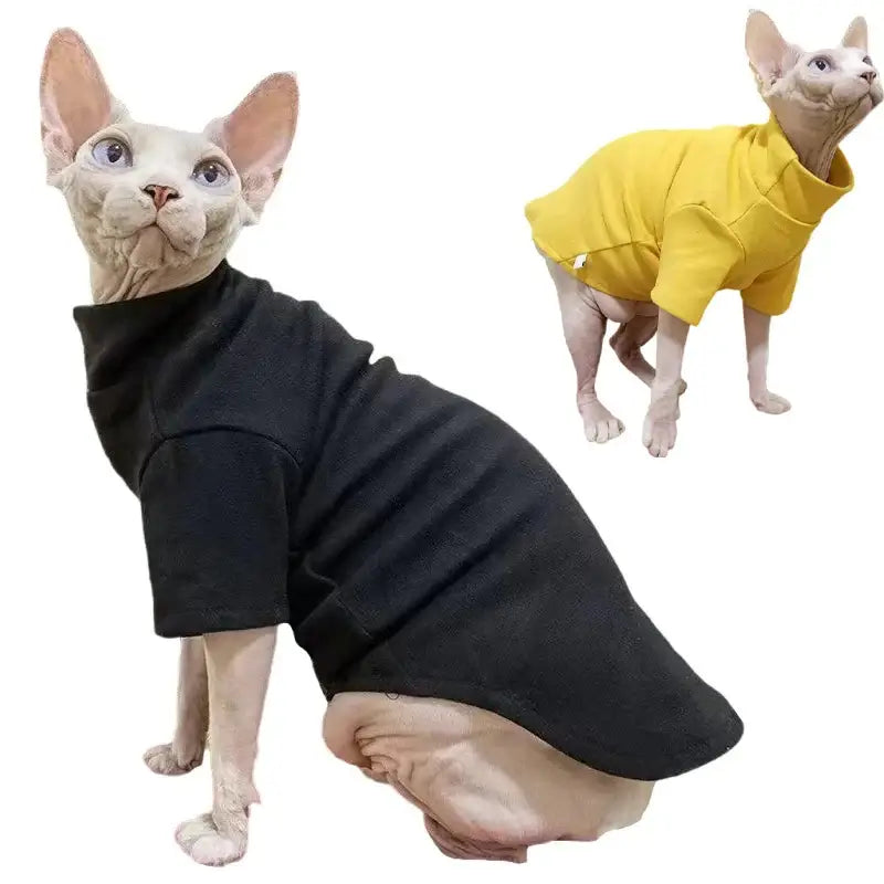 Sphynx Cat Clothes | Winter Thick Turtleneck Pullover