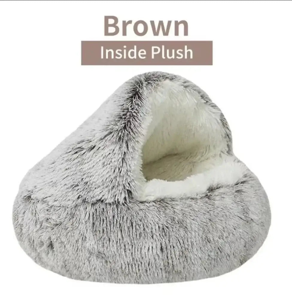 Cozy Cocoon Plush Pet Bed