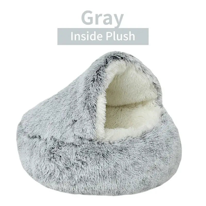 Cozy Cocoon Plush Pet Bed