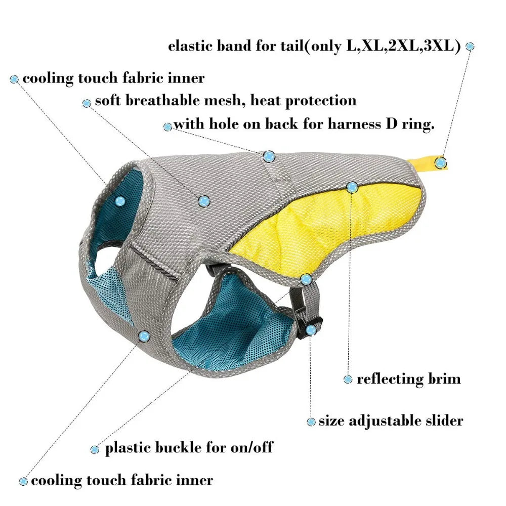 Summer Dog Cooling Vest - Tailrific Pets