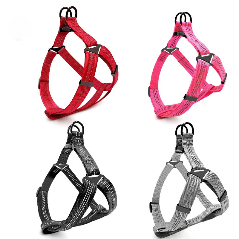 Adjustable Reflective Dog Harness & Leash - Tailrific Pets