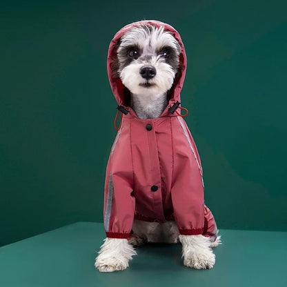 Waterproof Pet Clothes Puppy Raincoat for Small Medium Dogs Cats Hoodies Reflective Shih Tzu Overalls Chihuahua Pug Rain Coats - Tailrific Pets