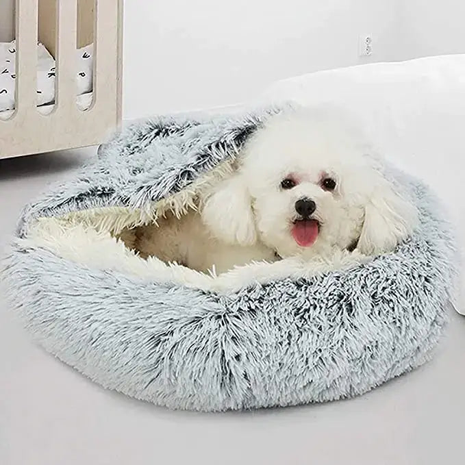 Cozy Cocoon Plush Pet Bed