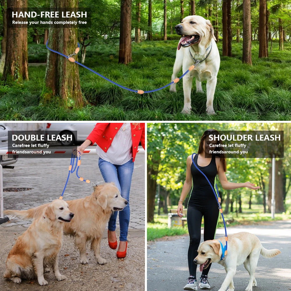 Hands-Free Double Dog Leash - Tailrific Pets