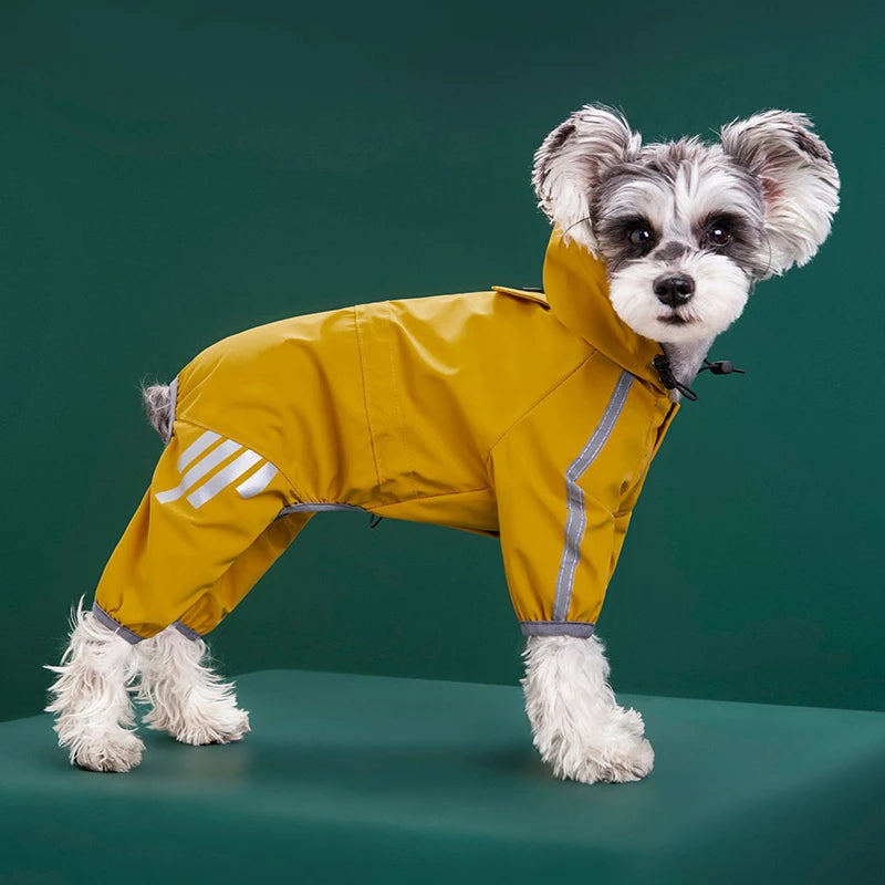 Waterproof Pet Clothes Puppy Raincoat for Small Medium Dogs Cats Hoodies Reflective Shih Tzu Overalls Chihuahua Pug Rain Coats - Tailrific Pets