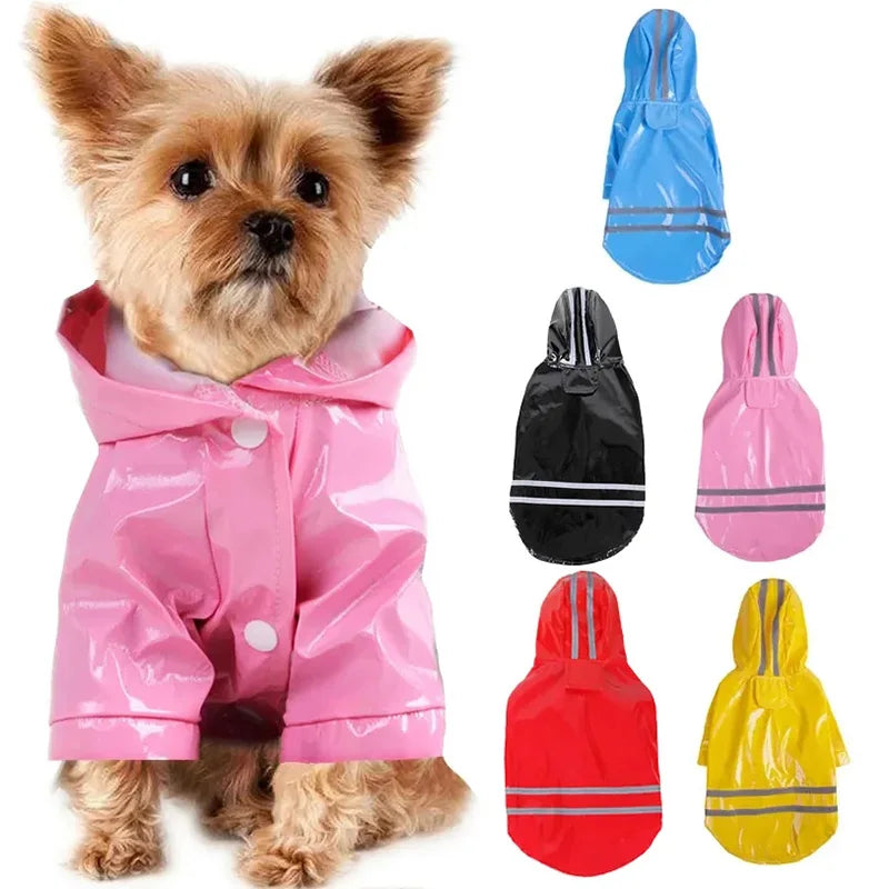 Reflective Waterproof Dog Raincoat - Tailrific Pets