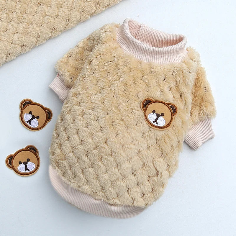 Winter Warm Pet Clothes for Small Dogs Puppy Cat Pullover Soft Fleece Chihuahua Vest French Bulldog Costume Yorkie Pug Jacket - Tailrific Pets