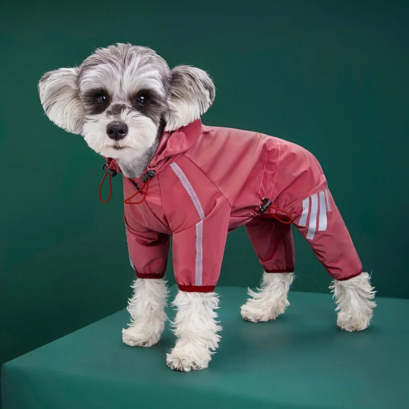 Waterproof Pet Clothes Puppy Raincoat for Small Medium Dogs Cats Hoodies Reflective Shih Tzu Overalls Chihuahua Pug Rain Coats - Tailrific Pets