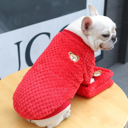 Winter Warm Pet Clothes for Small Dogs Puppy Cat Pullover Soft Fleece Chihuahua Vest French Bulldog Costume Yorkie Pug Jacket - Tailrific Pets