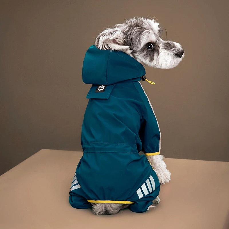 Waterproof Pet Clothes Puppy Raincoat for Small Medium Dogs Cats Hoodies Reflective Shih Tzu Overalls Chihuahua Pug Rain Coats - Tailrific Pets