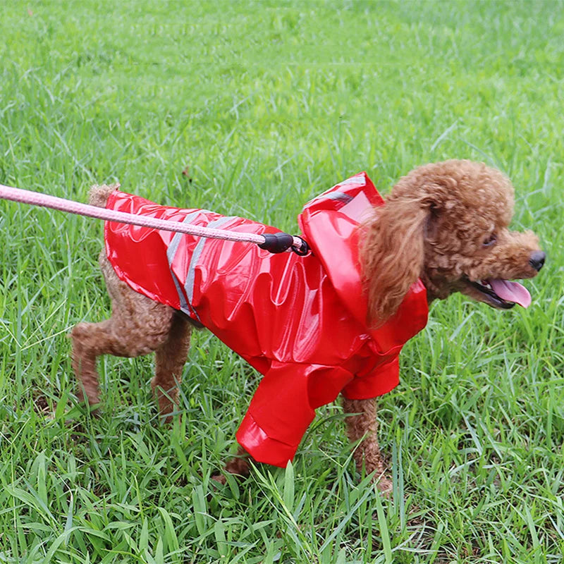 Reflective Waterproof Dog Raincoat - Tailrific Pets