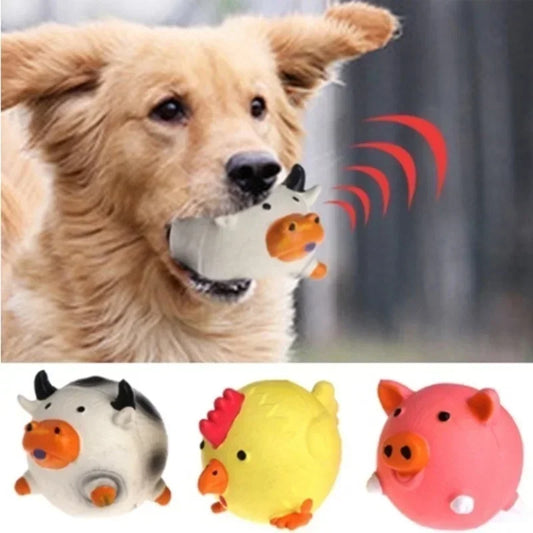 Durable Latex Squeaky Toy for Dogs