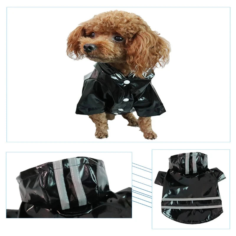 Reflective Waterproof Dog Raincoat - Tailrific Pets