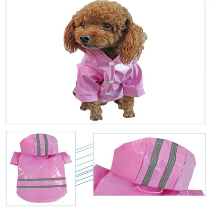 Reflective Waterproof Dog Raincoat - Tailrific Pets