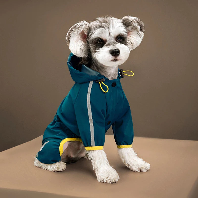 Waterproof Pet Clothes Puppy Raincoat for Small Medium Dogs Cats Hoodies Reflective Shih Tzu Overalls Chihuahua Pug Rain Coats - Tailrific Pets