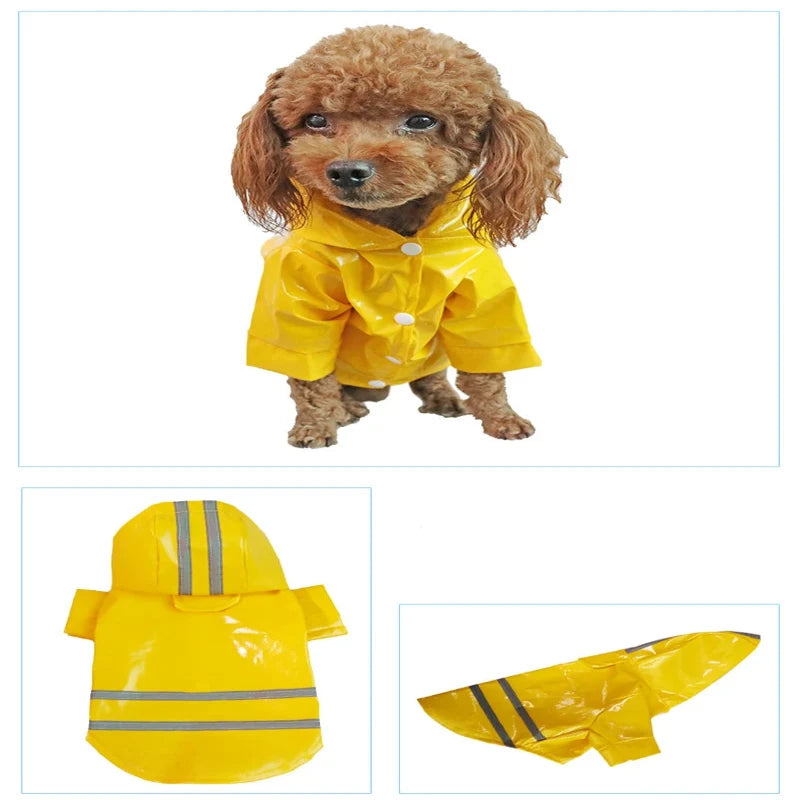 Reflective Waterproof Dog Raincoat - Tailrific Pets