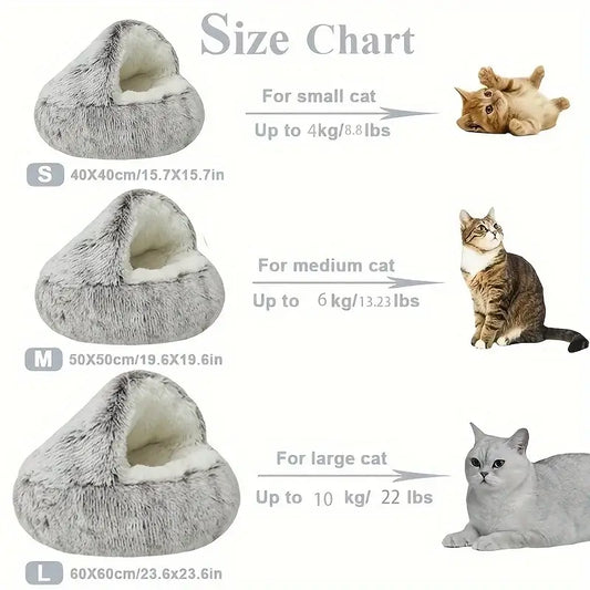 Cozy Cocoon Plush Pet Bed