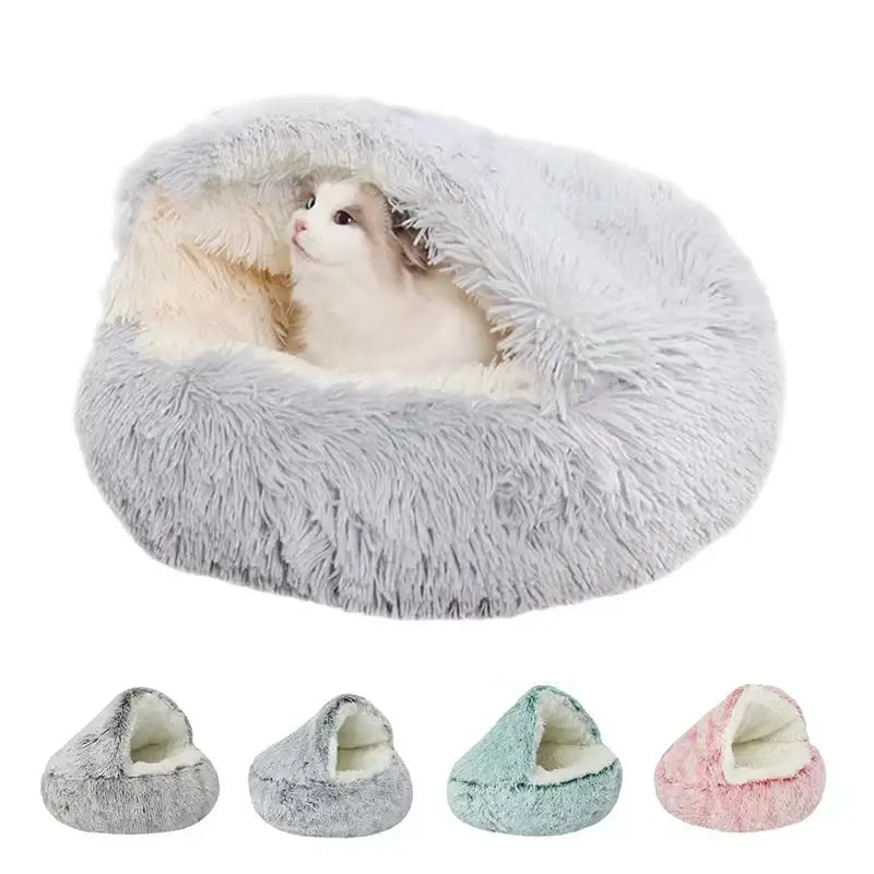 Cozy Cocoon Plush Pet Bed