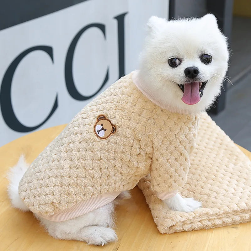 Winter Warm Pet Clothes for Small Dogs Puppy Cat Pullover Soft Fleece Chihuahua Vest French Bulldog Costume Yorkie Pug Jacket - Tailrific Pets