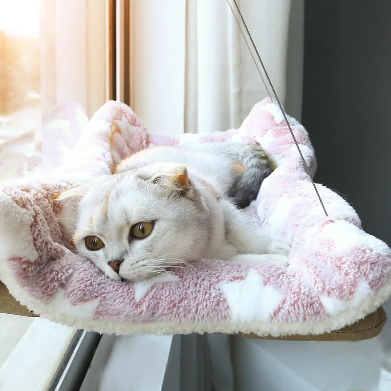 Cat Hammock Hanging Bed with Blanket - Tailrific Pets