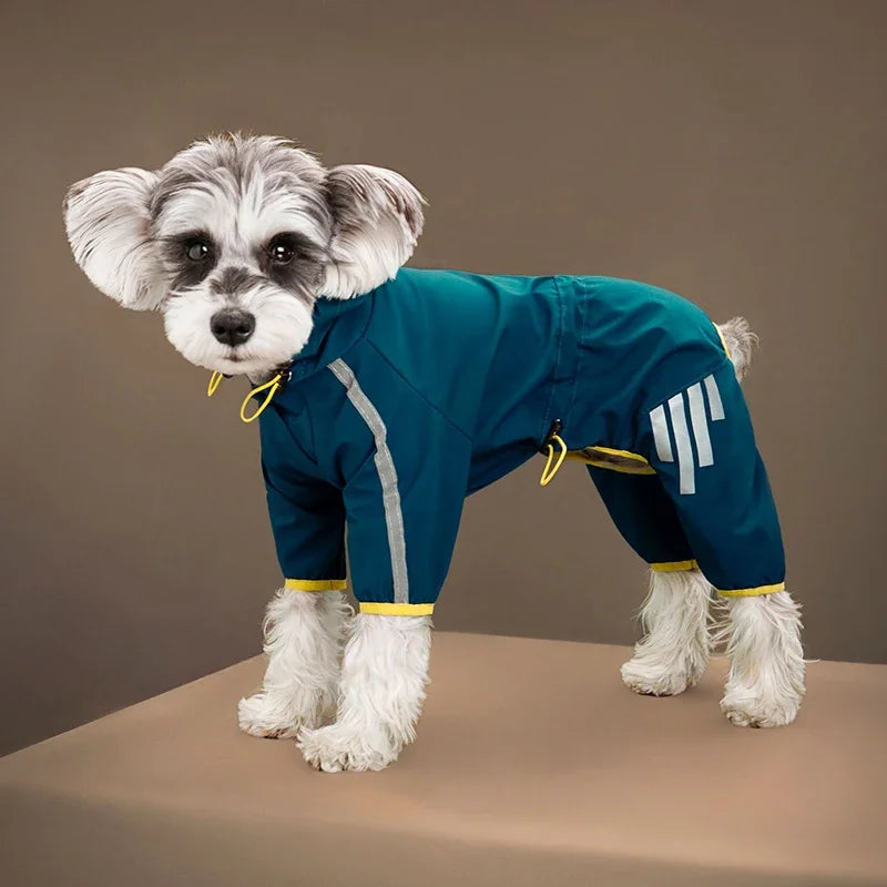 Waterproof Pet Clothes Puppy Raincoat for Small Medium Dogs Cats Hoodies Reflective Shih Tzu Overalls Chihuahua Pug Rain Coats - Tailrific Pets