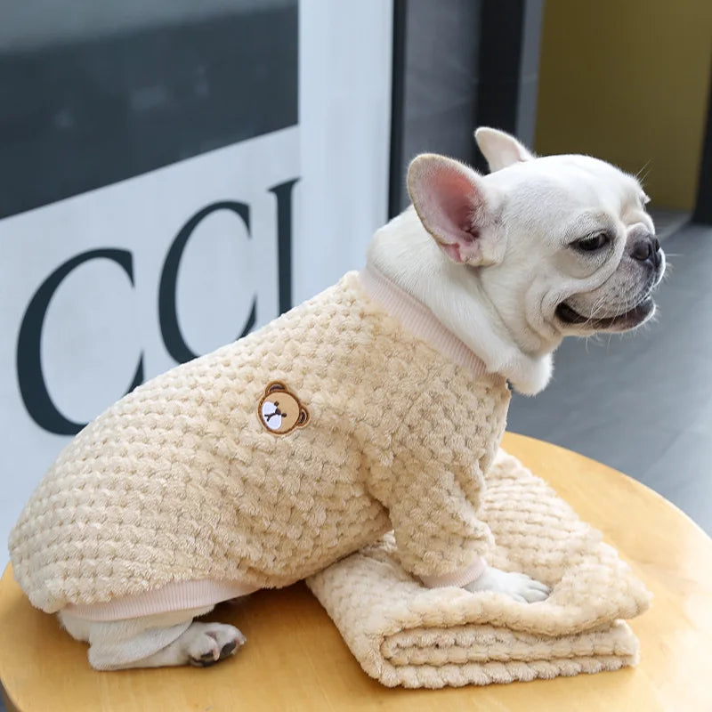 Winter Warm Pet Clothes for Small Dogs Puppy Cat Pullover Soft Fleece Chihuahua Vest French Bulldog Costume Yorkie Pug Jacket - Tailrific Pets