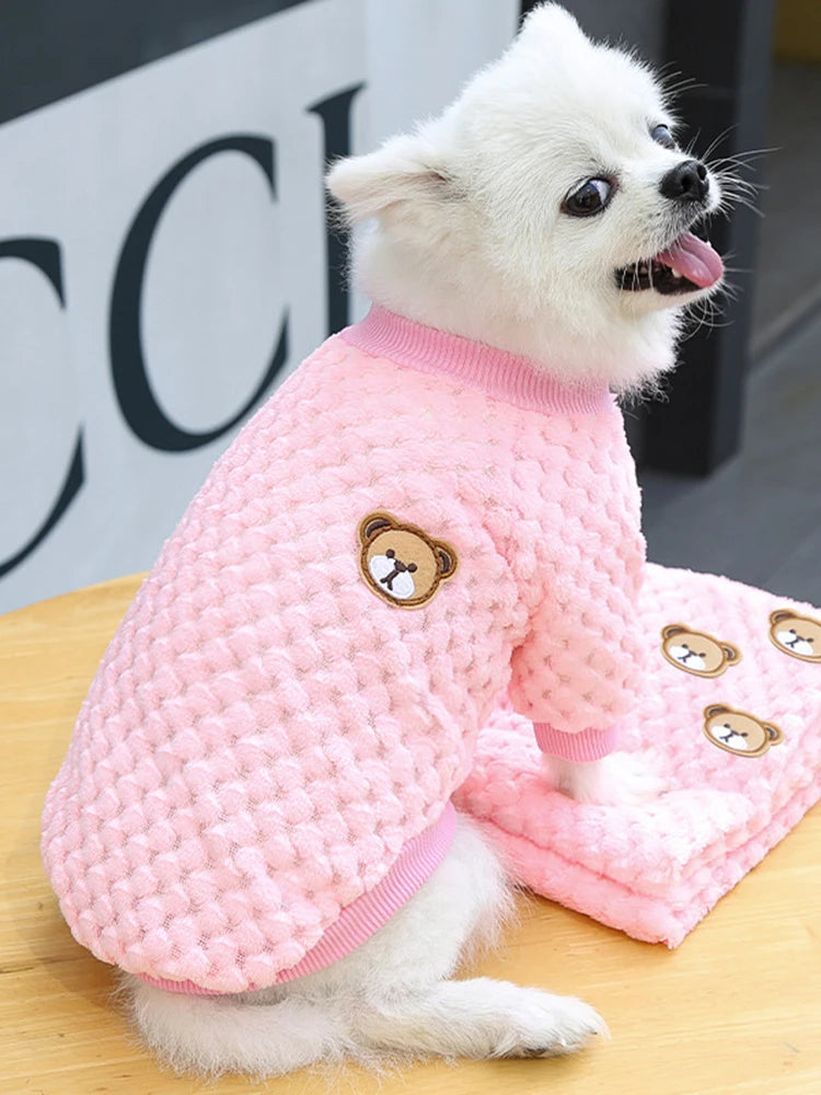 Winter Warm Pet Clothes for Small Dogs Puppy Cat Pullover Soft Fleece Chihuahua Vest French Bulldog Costume Yorkie Pug Jacket - Tailrific Pets